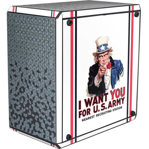 Uncle Sam Vintage War Poster Cooler Master MasterBox Q300L Mini Tower Skin