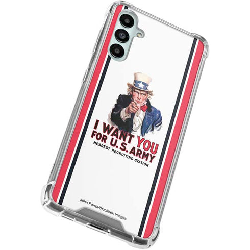 Uncle Sam Vintage War Poster Galaxy A15 5G Clear Case