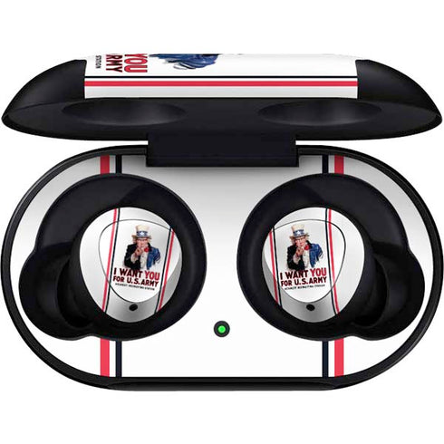 Uncle Sam Vintage War Poster Galaxy Buds Skin