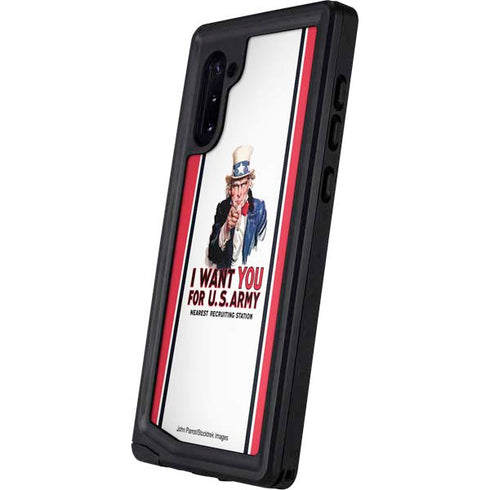 Uncle Sam Vintage War Poster Galaxy Note 10 Waterproof Case