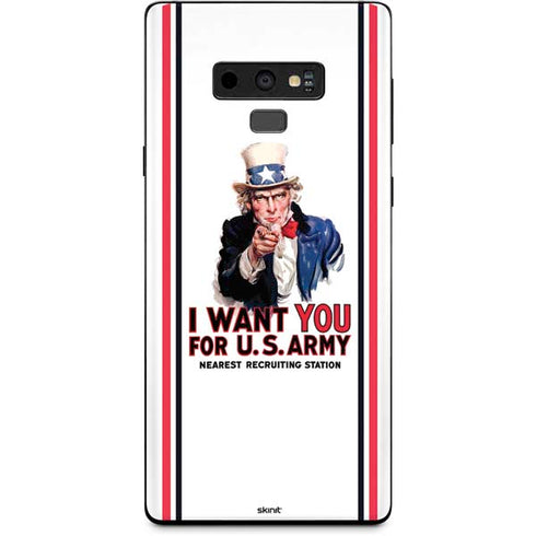 Uncle Sam Vintage War Poster Galaxy Note 9 Skin