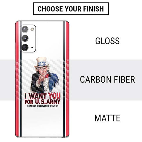 Uncle Sam Vintage War Poster Galaxy Note20 5G Skin