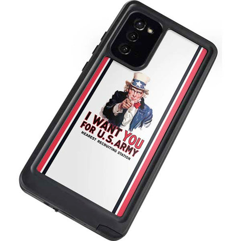 Uncle Sam Vintage War Poster Galaxy Note20 5G Waterproof Case