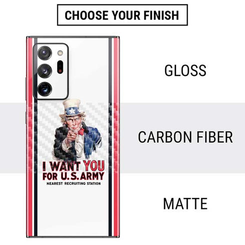 Uncle Sam Vintage War Poster Galaxy Note20 Ultra 5G Skin