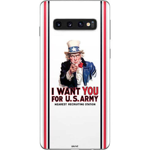 Uncle Sam Vintage War Poster Galaxy S10 Skin