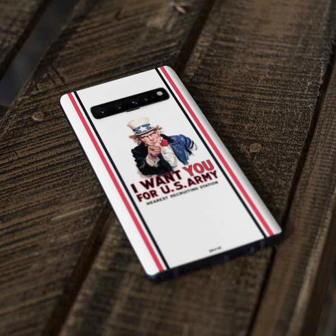 Uncle Sam Vintage War Poster Galaxy S10 Skin