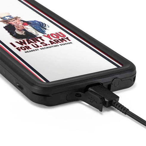 Uncle Sam Vintage War Poster Galaxy S20 Plus Waterproof Case