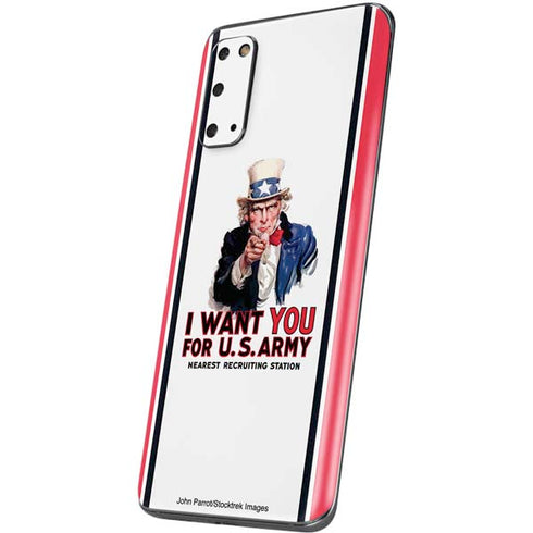 Uncle Sam Vintage War Poster Galaxy S20 Skin