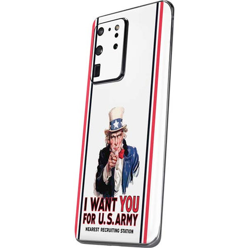 Uncle Sam Vintage War Poster Galaxy S20 Ultra 5G Skin