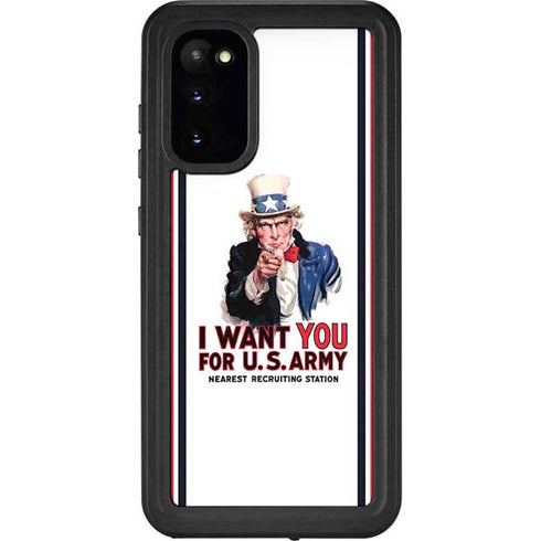 Uncle Sam Vintage War Poster Galaxy S20 Waterproof Case