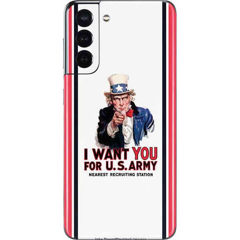 Uncle Sam Vintage War Poster Galaxy S21 5G Skin