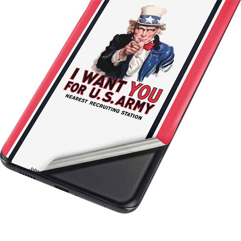 Uncle Sam Vintage War Poster Galaxy S21 Plus 5G Skin