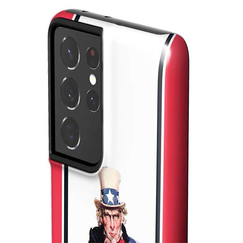 Uncle Sam Vintage War Poster Galaxy S21 Ultra 5G Pro Case