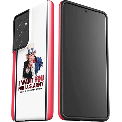 Uncle Sam Vintage War Poster Galaxy S21 Ultra 5G Pro Case