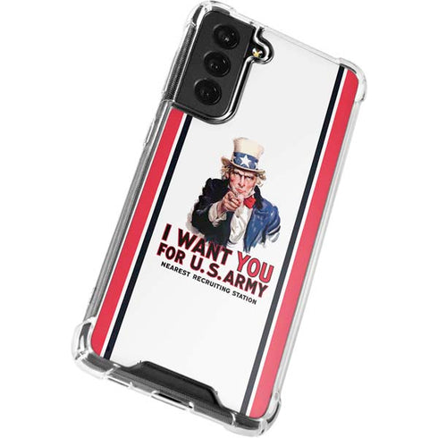 Uncle Sam Vintage War Poster Galaxy S22 Plus Clear Case