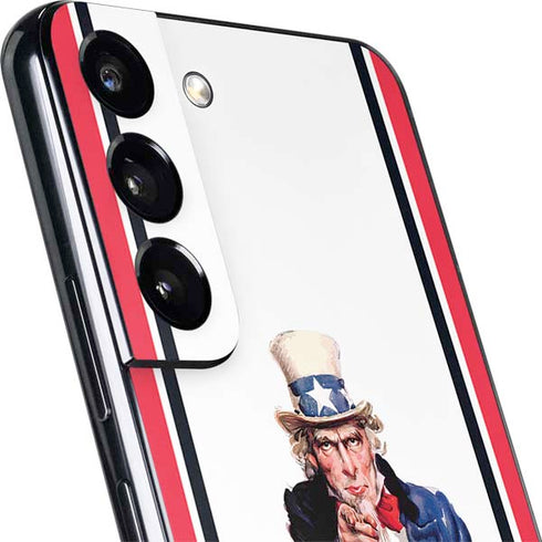 Uncle Sam Vintage War Poster Galaxy S22 Plus Skin