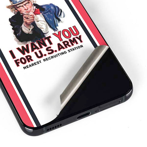 Uncle Sam Vintage War Poster Galaxy S22 Plus Skin