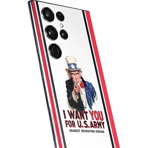 Uncle Sam Vintage War Poster Galaxy S22 Ultra Skin