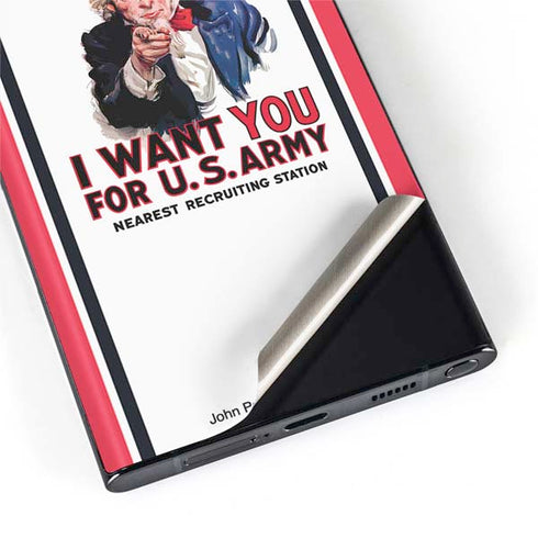 Uncle Sam Vintage War Poster Galaxy S22 Ultra Skin