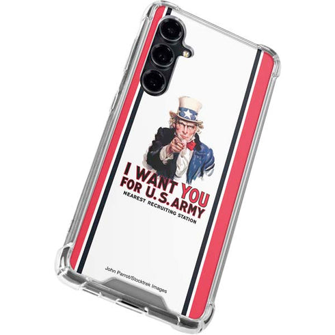 Uncle Sam Vintage War Poster Galaxy S23 FE Clear Case