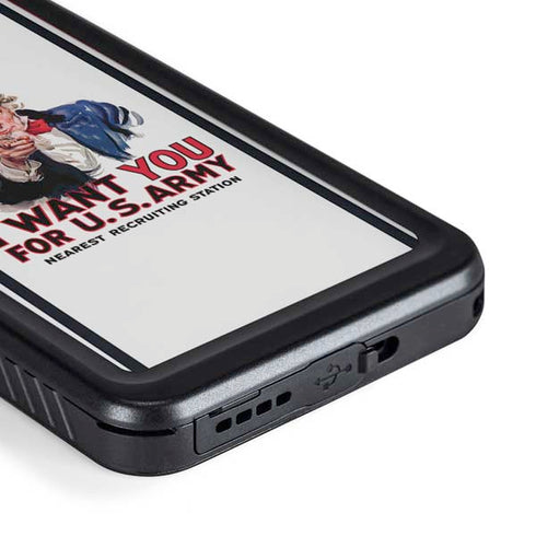 Uncle Sam Vintage War Poster Galaxy S23 Plus Waterproof Case
