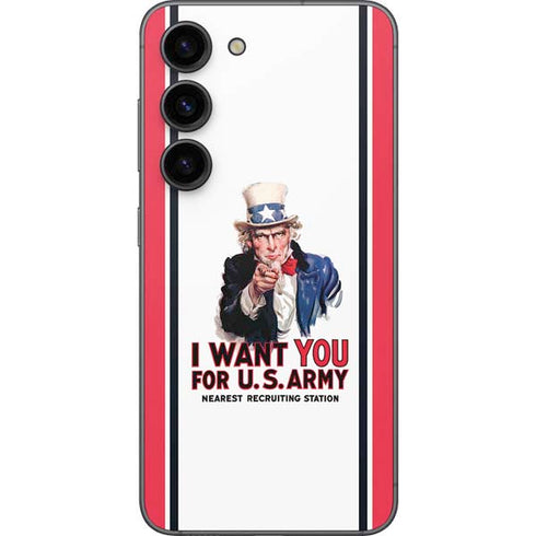 Uncle Sam Vintage War Poster Galaxy S23 Skin