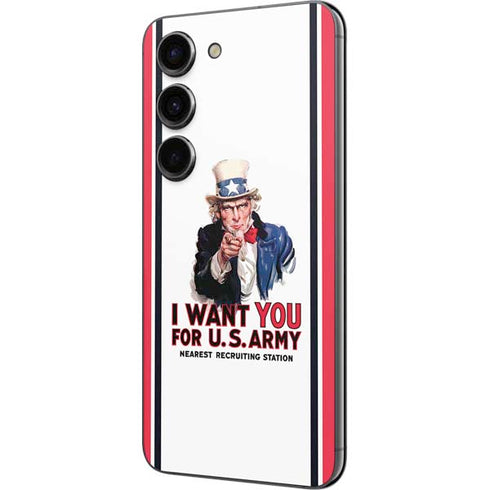 Uncle Sam Vintage War Poster Galaxy S23 Skin