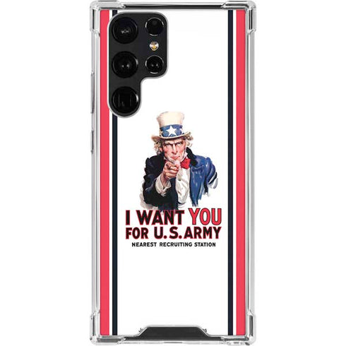 Uncle Sam Vintage War Poster Galaxy S23 Ultra Clear Case