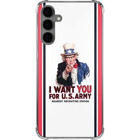 Uncle Sam Vintage War Poster Galaxy S24 Plus Clear Case