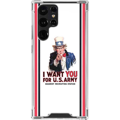 Uncle Sam Vintage War Poster Galaxy S24 Ultra Clear Case