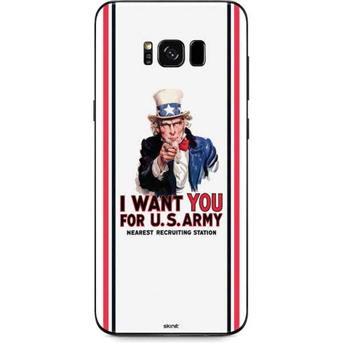 Uncle Sam Vintage War Poster Galaxy S8 Skin