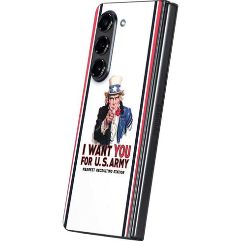 Uncle Sam Vintage War Poster Galaxy Z Fold5 5G Skin