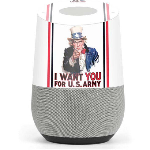 Uncle Sam Vintage War Poster Google Home Skin