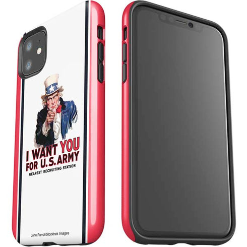 Uncle Sam Vintage War Poster iPhone 11 Impact Case