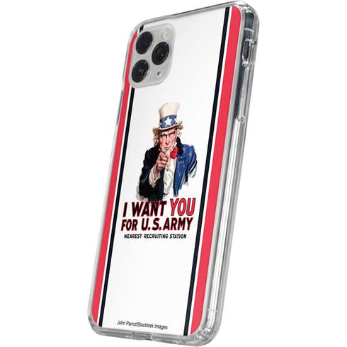 Uncle Sam Vintage War Poster iPhone 11 Pro Clear Case