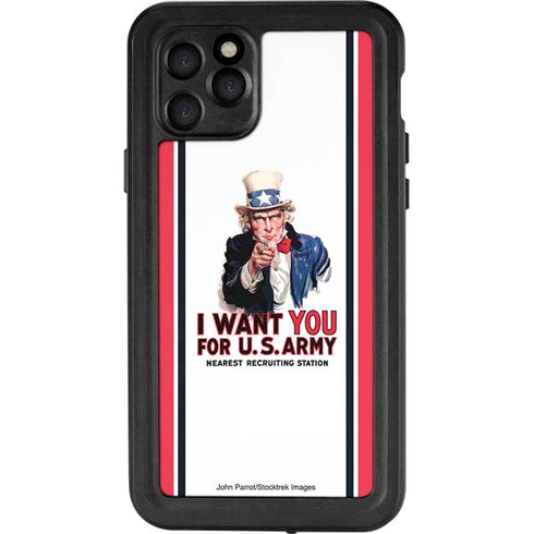 Uncle Sam Vintage War Poster iPhone 11 Pro Waterproof Case