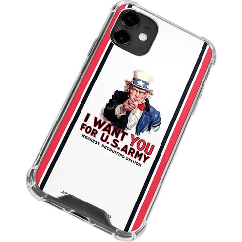 Uncle Sam Vintage War Poster iPhone 12 Clear Case