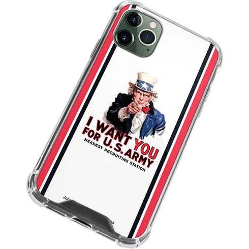 Uncle Sam Vintage War Poster iPhone 12 Pro Clear Case