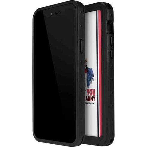 Uncle Sam Vintage War Poster iPhone 12 Pro Waterproof Case