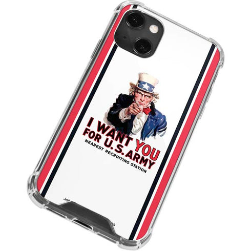 Uncle Sam Vintage War Poster iPhone 13 Mini Clear Case