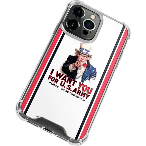 Uncle Sam Vintage War Poster iPhone 13 Pro Clear Case