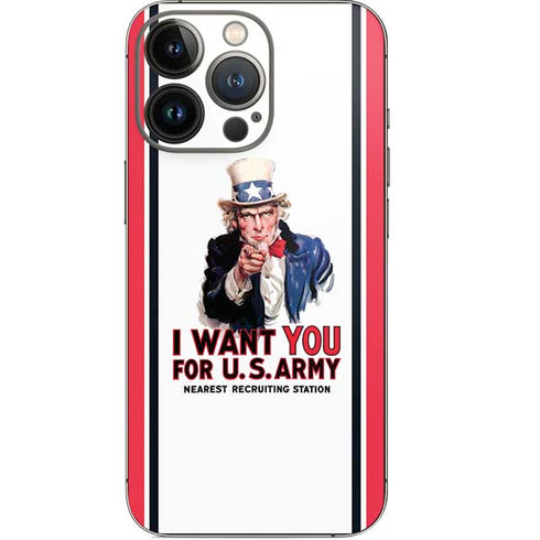 Uncle Sam Vintage War Poster iPhone 13 Pro Skin