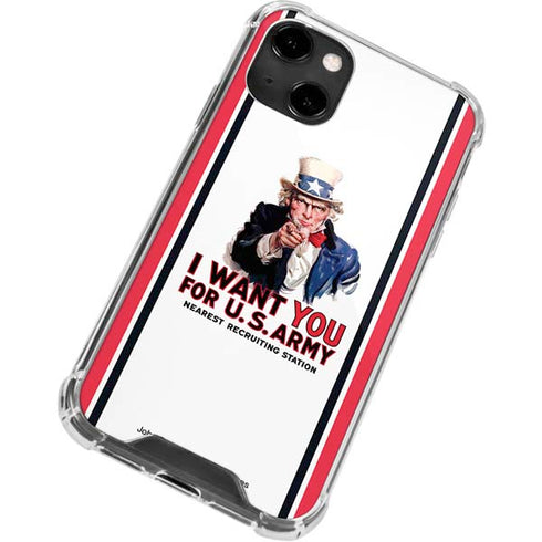 Uncle Sam Vintage War Poster iPhone 14 Clear Case
