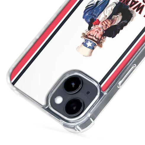 Uncle Sam Vintage War Poster iPhone 15 Plus MagSafe Case