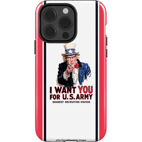 Uncle Sam Vintage War Poster iPhone 14 Pro Impact Case