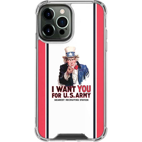 Uncle Sam Vintage War Poster iPhone 14 Pro Max Clear Case