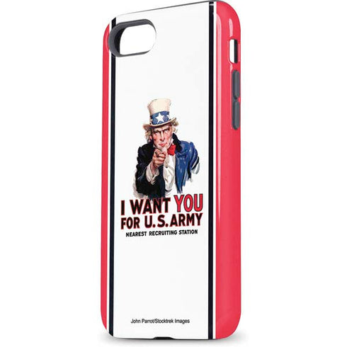 Uncle Sam Vintage War Poster iPhone 8 Pro Case