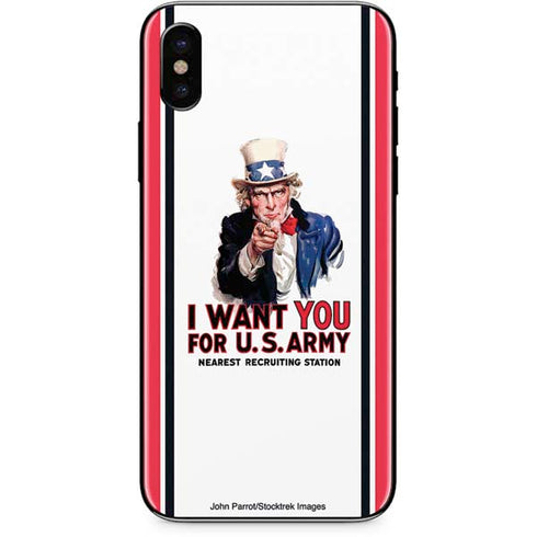 Uncle Sam Vintage War Poster iPhone 8 Skin