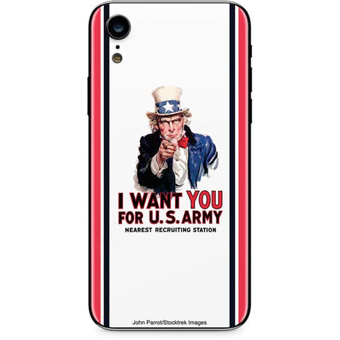 Uncle Sam Vintage War Poster iPhone XR Skin