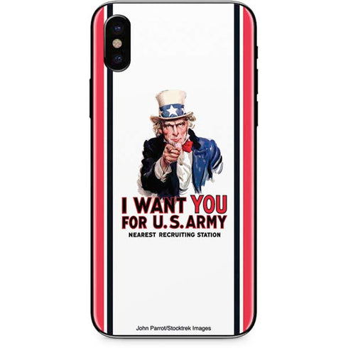 Uncle Sam Vintage War Poster iPhone XS Max Skin